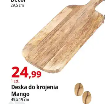 E.Leclerc Deska do krojenia mango 49 x 19 cm oferta