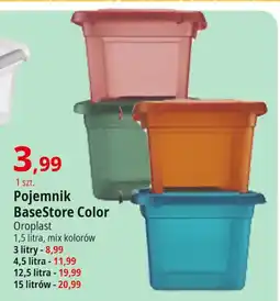 E.Leclerc Pojemnik base store color 15 l Orplast oferta