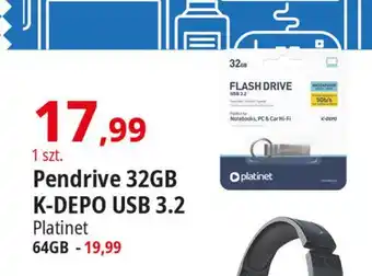 E.Leclerc Pendrive 64 gb Platinet oferta