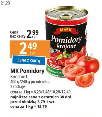 E.Leclerc Pomidory krojone M&K oferta