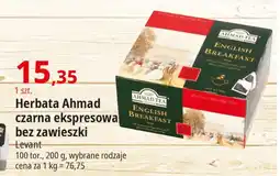 E.Leclerc Herbata ekspresowa bez zawieszki Ahmad Tea London English Breakfast oferta