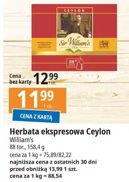 E.Leclerc Herbata czarna Sir William's Tea oferta