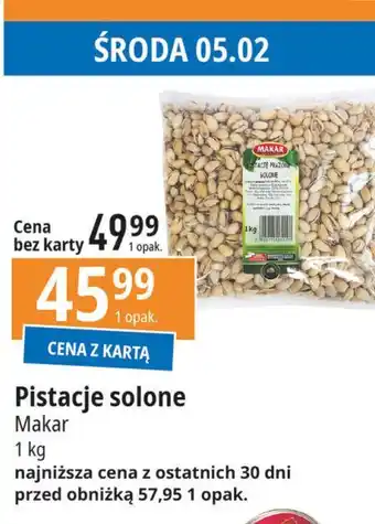 E.Leclerc Pistacje prażone solone Makar oferta