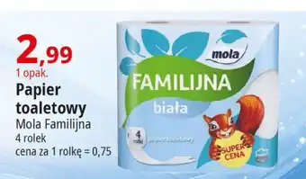 E.Leclerc Papier toaletowy biały Mola Familijna oferta