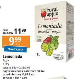 E.Leclerc Lemoniada limonka-mięta Royal Apple oferta