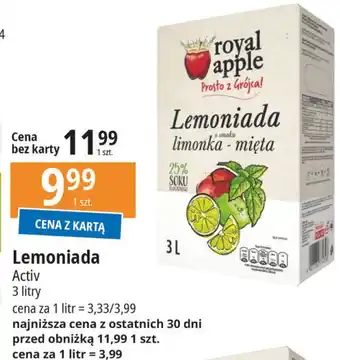 E.Leclerc Lemoniada limonka-mięta Royal Apple oferta