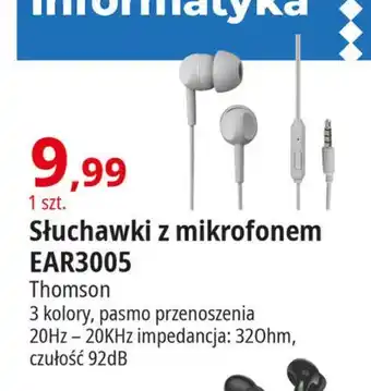 E.Leclerc Słuchawki ear3005 biały Thomson oferta