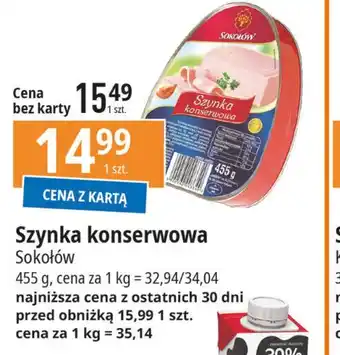 E.Leclerc Szynka konserwowa Sokołów oferta