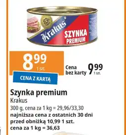 E.Leclerc Szynka premium Krakus Animex oferta