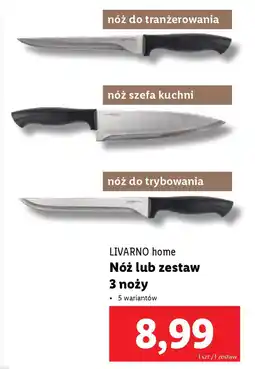 Lidl LIVARNO home Nóż / zestaw 3 noży oferta