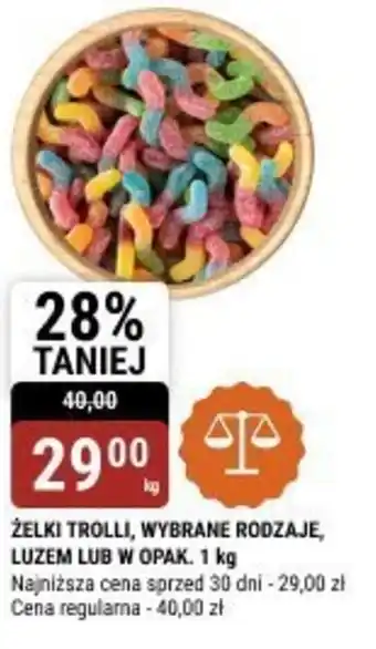 bi1 ZELKI TROLLI, WYBRANE RODZAJE LUZEM LUB W OPAK. oferta