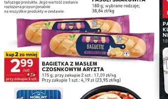 Stokrotka Optima Bagietka z masłem czosnkowym, żytnia oferta