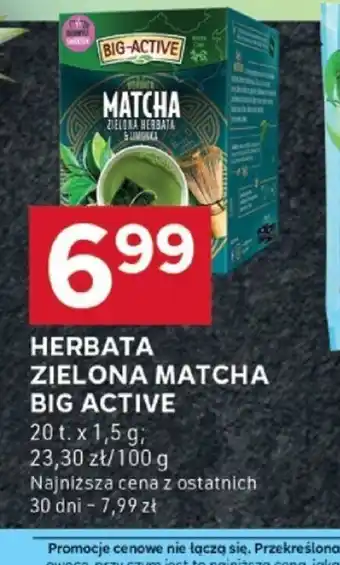 Stokrotka Optima Herbata zielona Matcha Big Active oferta