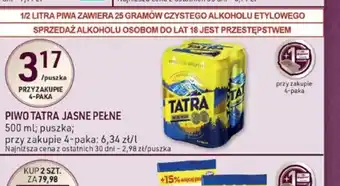 Stokrotka Optima Piwo Tatra Jasne Pełne oferta