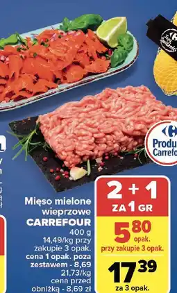 Carrefour Mięso mielone wieprzowe Carrefour Targ Świeżości oferta