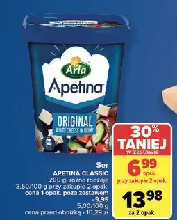 Carrefour Aria apetina feta w kostkach Arla Apetina oferta