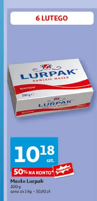 Auchan Masło klasyczne 82% Lurpak oferta