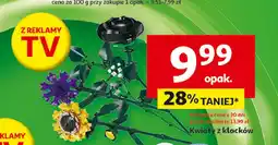 Kwiatek z klocków