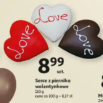 Auchan Serce z piernika walentynkowe oferta