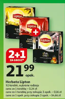 Auchan Herbata earl grey Lipton Special Collection oferta