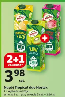 Auchan Napój kiwi limonka Hortex Tropical Duo oferta