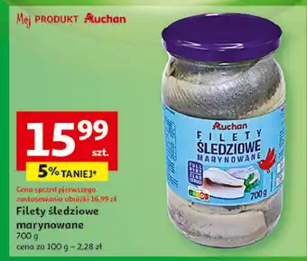 Auchan Śledzie marynowane Auchan Różnorodne (Logo Czerwone) oferta