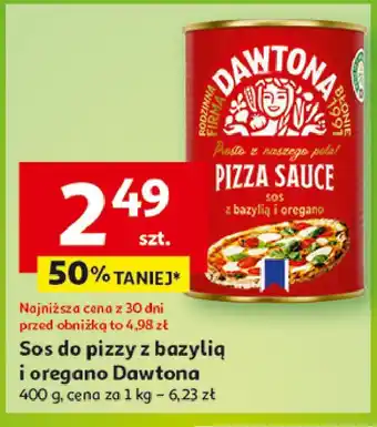 Auchan Sos do pizzy z bazylią i oregano Dawtona oferta