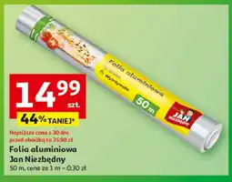 Auchan Folia aluminiowa 50 m Jan Niezbędny oferta