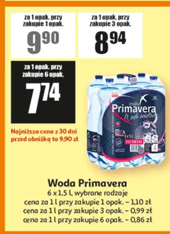 Auchan Woda gazowana Primavera oferta