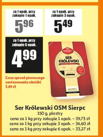 Auchan Ser królewski plastry Sierpc oferta