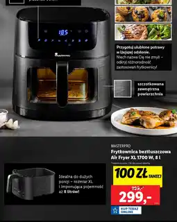 Lidl MASTERPRO Frytkownica beztłuszczowa Air Fryer oferta