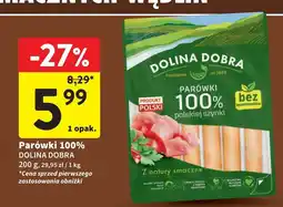 Intermarche Parówki 100 % z szynki Dolina Dobra oferta