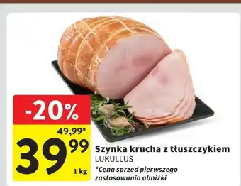 Intermarche Szynka krucha z tłuszczykiem Lukullus oferta