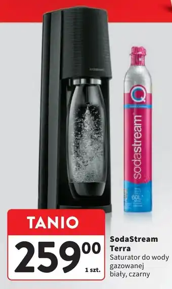 Intermarche Zestaw: urządzenie sst terra biały + cylinder cqc butelka Sodastream oferta