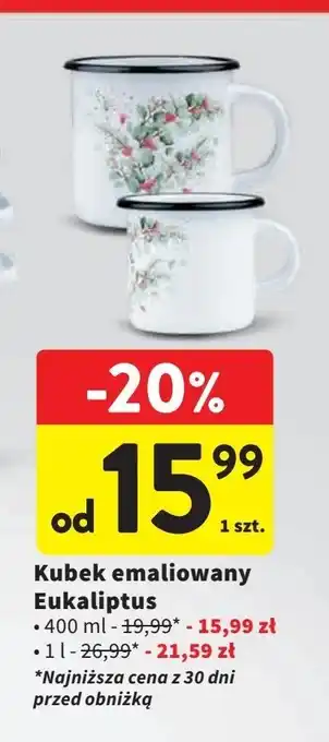 Intermarche Kubek emaliowany eukaliptus 1 l oferta