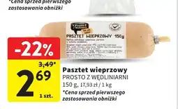 Intermarche Pasztet wieprzowy Intermarche Prosto Z Wędliniarni oferta