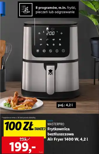 Lidl MASTERPRO Frytkownica beztłuszczowa Air Fryer oferta