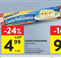 Intermarche Ciasto francuskie xxl Henglein oferta