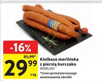 Intermarche Kiełbasa morlińska z piersi kurczaka Morliny oferta