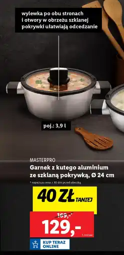 Lidl MASTERPRO Garnek z kutego aluminium oferta