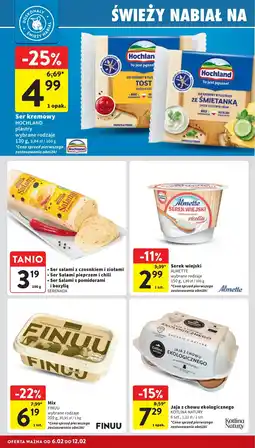 Intermarche Ser topiony ze śmietanką Hochland oferta