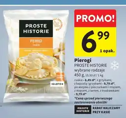 Intermarche Pierogi z kapustą i grzybami Iglotex Proste Historie oferta