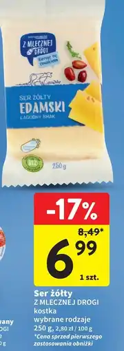 Intermarche Ser edamski Z Mlecznej Drogi oferta