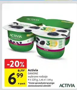 Intermarche Jogurt suszona śliwka Danone Activia oferta