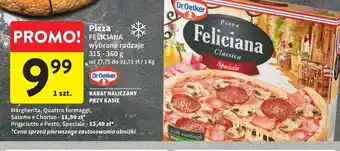 Intermarche Pizza prosciutto e pesto Dr. Oetker Feliciana oferta