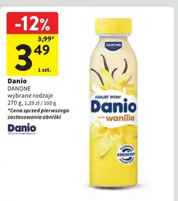 Intermarche Jogurt pitny wanilia Danone Danio oferta