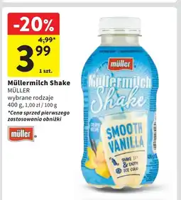 Intermarche Napój mleczny smooth vanilla Mullermilch Shake oferta