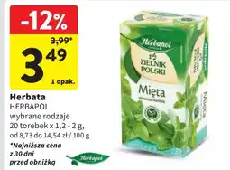 Intermarche Herbatka mięta Herbapol Zielnik Polski oferta