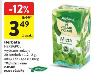 Intermarche Herbatka mięta Herbapol Zielnik Polski oferta