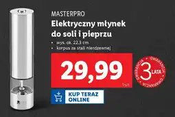 Lidl MASTERPRO Elektryczny młynek do soli i pieprzu oferta